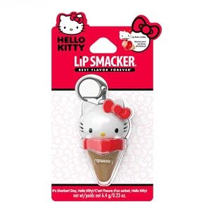 HELLO KITTY Lip Smacker Strawberry Lip Balm with Keychain
